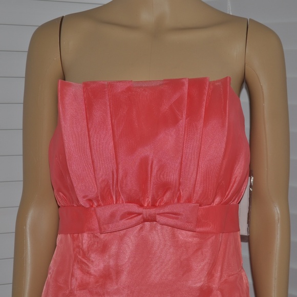 AFTER SIX Tea-length Strapless Dress sz 8 NEW NWT - Picture 3 of 9